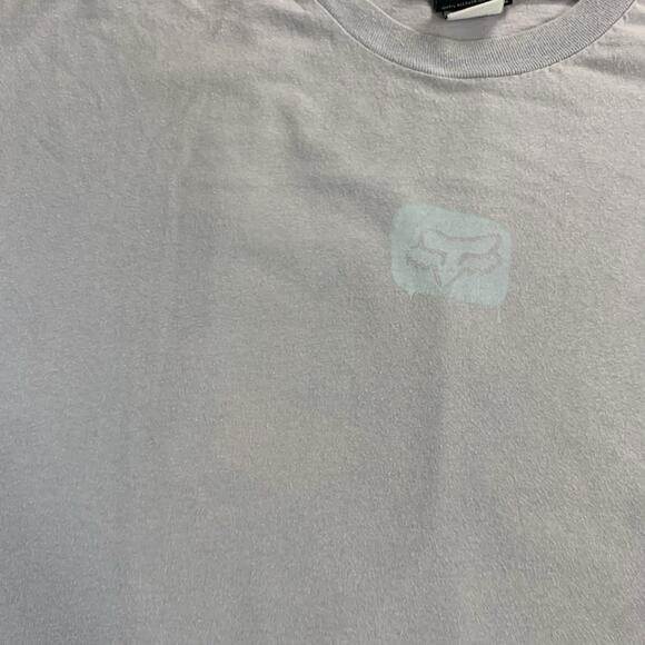 Fox Racing Center Logo Blue Short Sleeve T-Shirt Vintage Y2K, Size XL - Picture 3 of 10